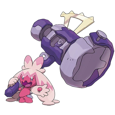 巨锻匠 #959 official artwork - fairy/steel type Pokemon