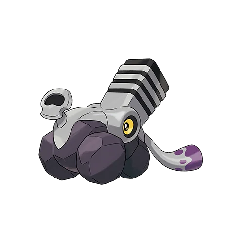 Knattox #965 official artwork - steel/poison type Pokemon
