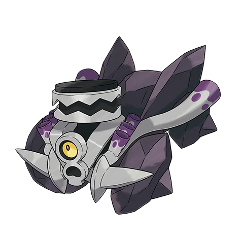 Knattatox #966 official artwork - steel/poison type Pokemon