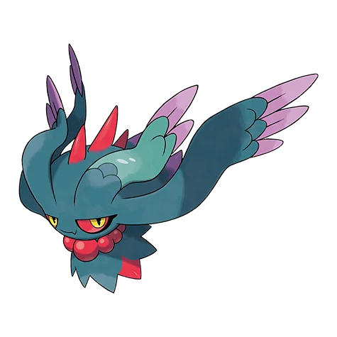 振翼发 #987 official artwork - ghost/fairy type Pokemon