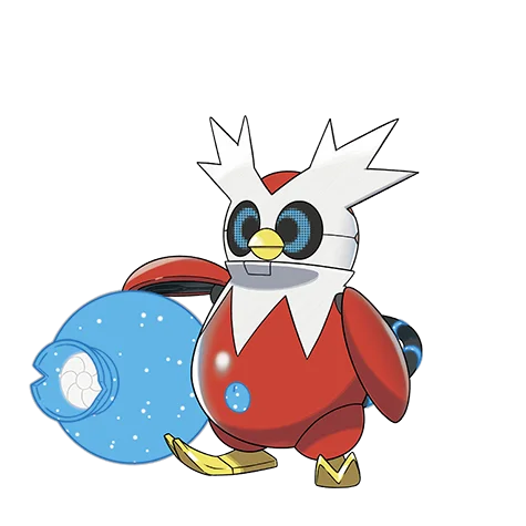 Saccoferreo #991 official artwork - ice/water type Pokemon